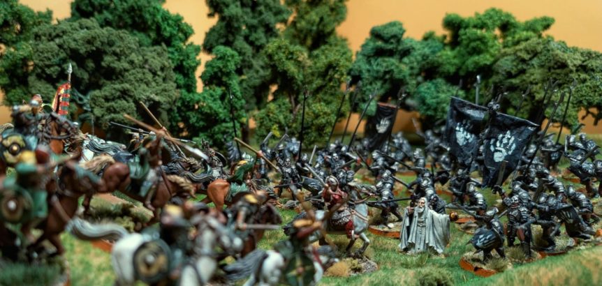 Herr der Ringe Tabletop nach Dragon Rampant Regeln